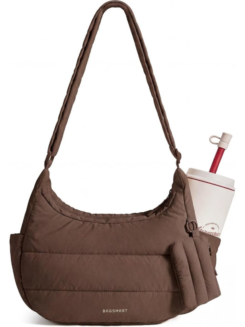 Stylish Small Puffer Crossbody Bag for Women with Adjustable Strap - Trendy